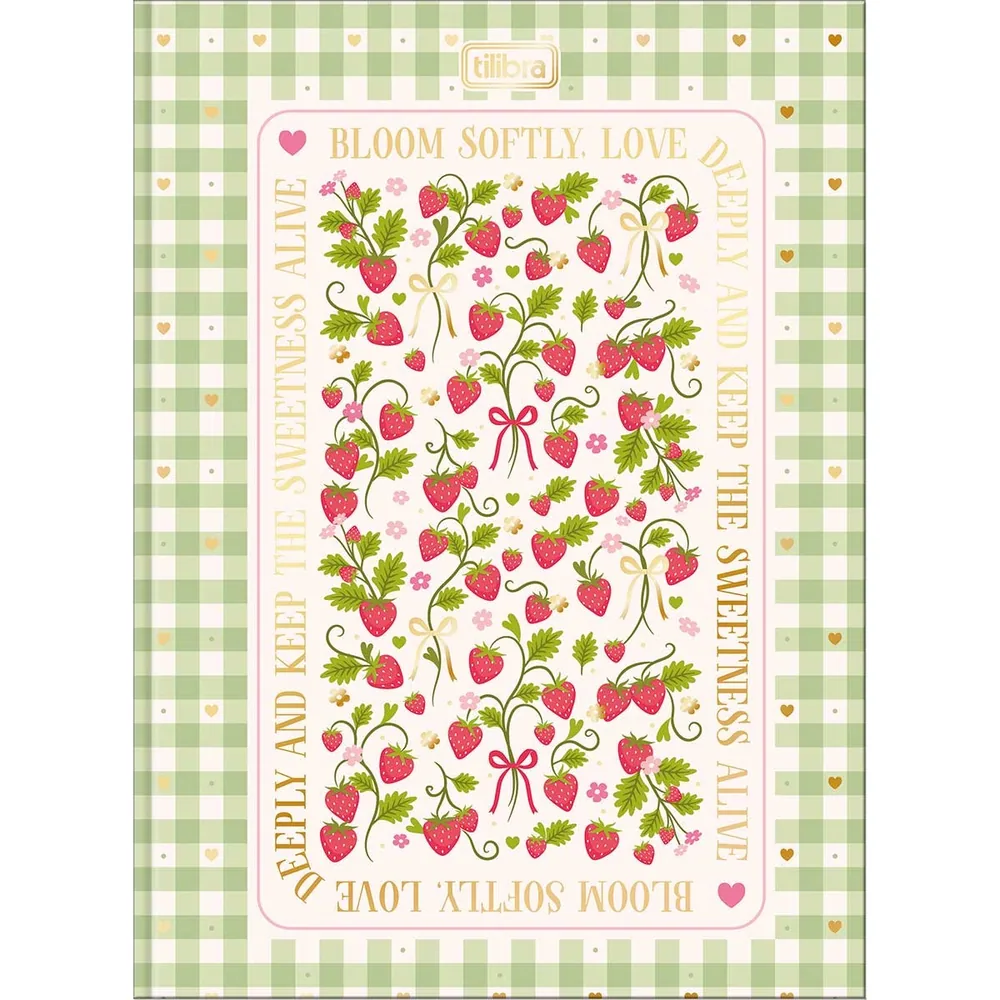 Caderno Brochura Capa Dura Colegial Superdecorado Be Berry! 80 fls