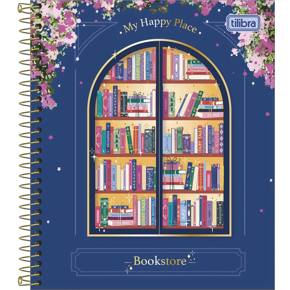 Caderno Book Capa Dura Bookland 80 fls