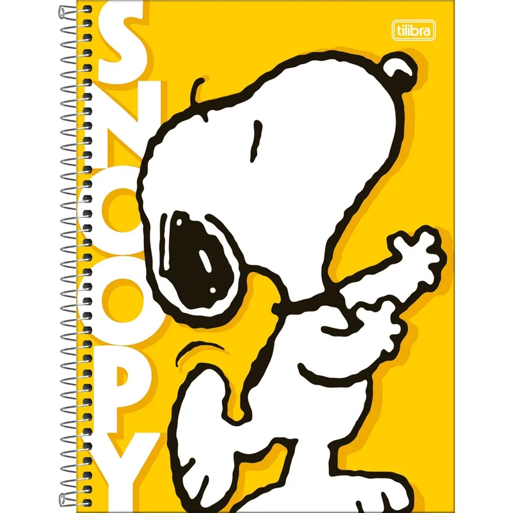 Caderno Universitário Capa Dura 15 Matérias Snoopy 240 fls