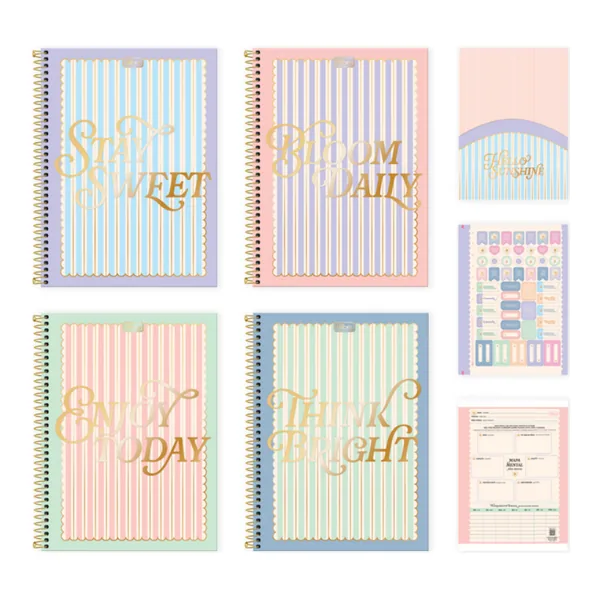 Caderno Brochura Capa Dura 1/4 Linea 80 fls