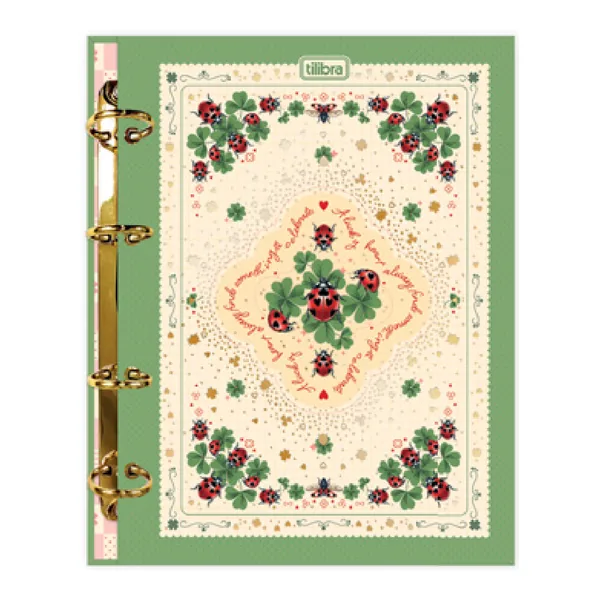 Caderno Argolado Cartonado Colegial S/L Scarlet 80 fls