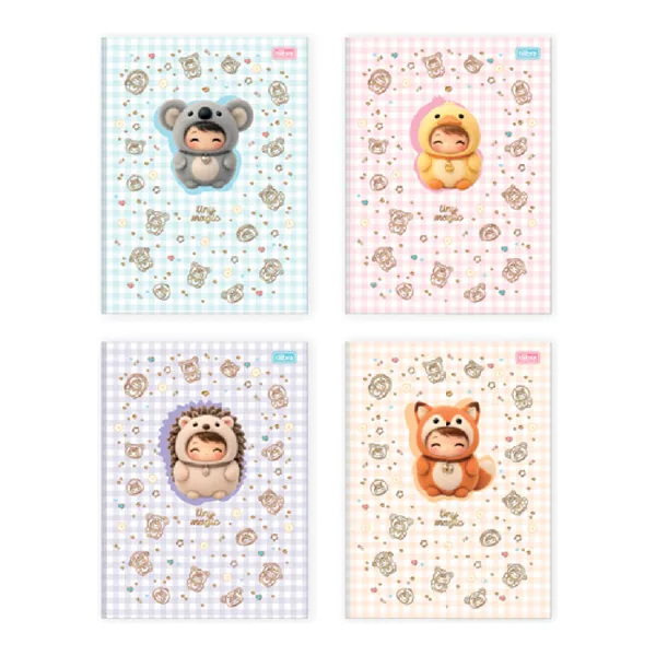 Caderno Brochura Capa Dura 1/4 Toots 80 fls