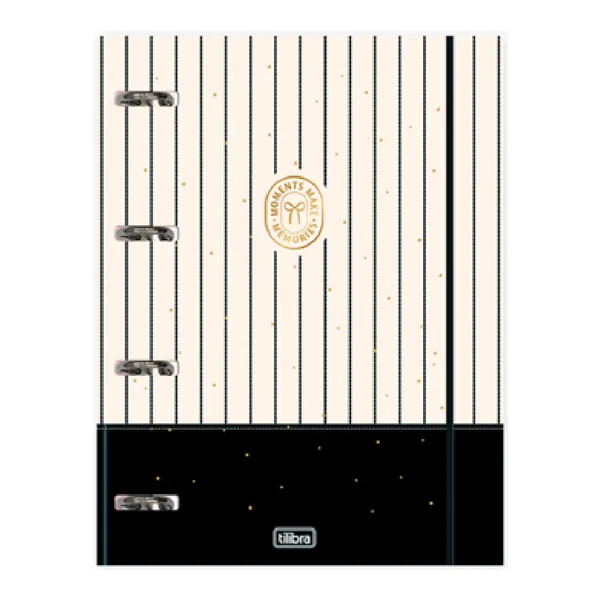 Caderno Argolado Cartonado com Elástico West Village 48 fls