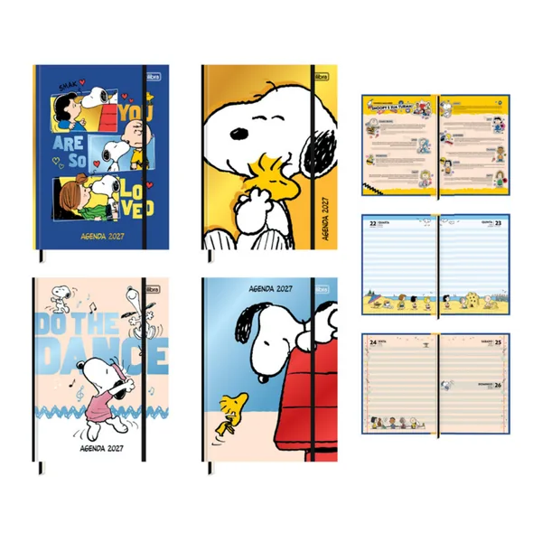 Agenda Costurada Snoopy M7