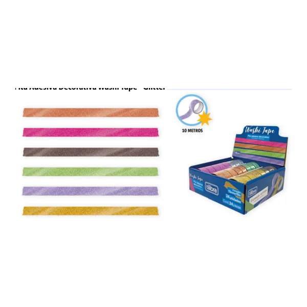 Fita Adesiva Decorativa Washi Tape - Glitter