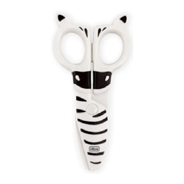 Tesoura Escolar Plástica Zoo Zebra
